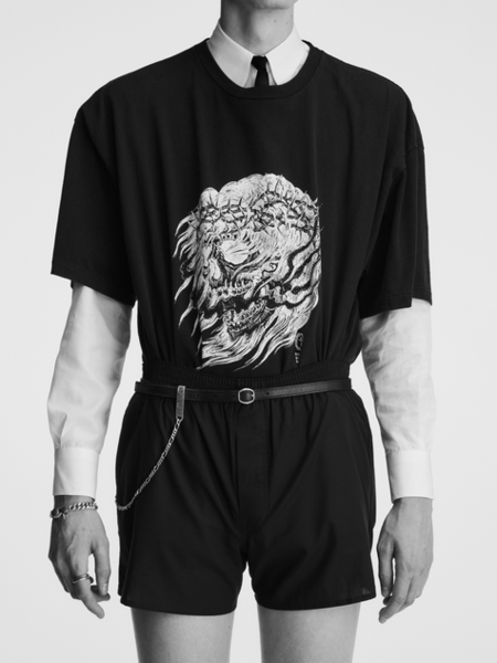 ANTIDOTE BUYERS CLUB 「Fade Wash S/S Tee (Skull Jesus