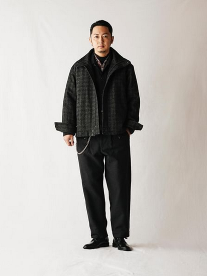 CALEE 「WOOL TWEED STAND JACKET <BRITISH WOOL>」 ウールツイード