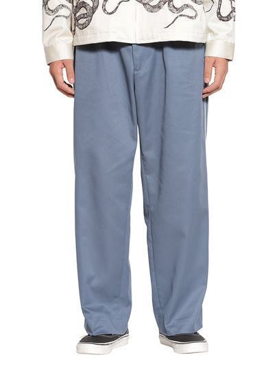新品激安!!CALEE SIDE LINE ワイドパンツ L CALEE 「SIDE LINE TUCK TROUSERS」 T/Cツイルチノトラウザー