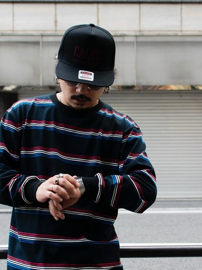 CALEE 「HARLEY BORDER L/S CS」 ボーダーロングスリーブティー