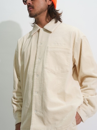 奇跡の再販！ CAPTAINS HELM #CORDUROY EASY SHIRTS ブラック - メンズ