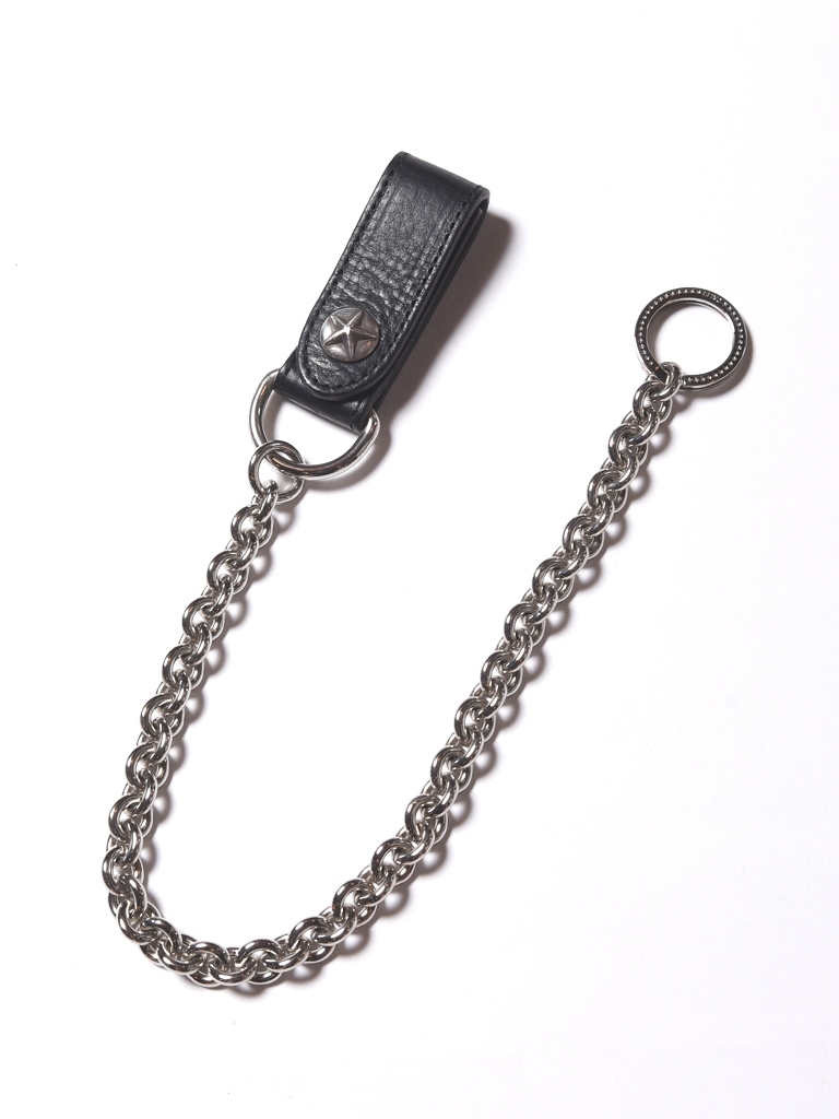 CALEE 「Silver star concho leather wallet chain」 レザーウォレットチェーン