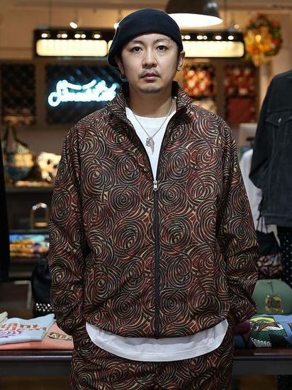 CALEE 「ALLOVER SPIRAL PATTERN TRACK JACKET」 トラックジャケット