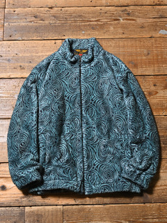 CALEE 「ALLOVER SPIRAL PATTERN FLEECE JACKET」 フリースジップ