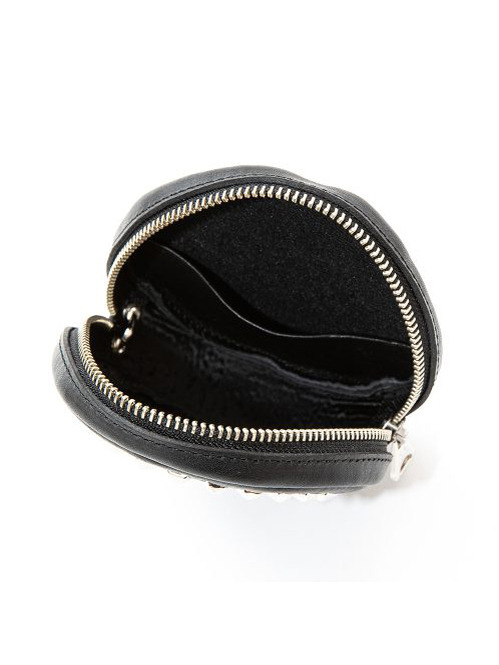 CALEE 「Studs leather round type multi pouch」 スタッズレザー