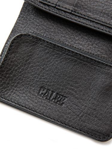 CALEE 「Black studs leather flap half wallet」 レザーハーフウォレット