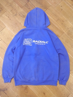 RADIALL 「LOWLANE - ZIP UP HOODIE」 ミストブリーチ加工 スウェット