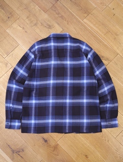 RATS 「COTTON RAYON CHECK SHIRT」 オープンカラー オンブレー