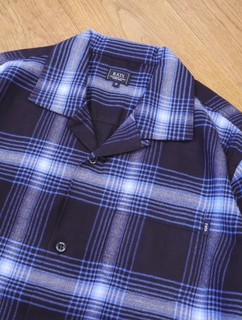 RATS 「COTTON RAYON CHECK SHIRT」 オープンカラー オンブレー