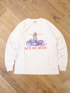 TROPHY CLOTHING 「Ace of Aces OD L/S Tee」 プリント ロングスリーブ