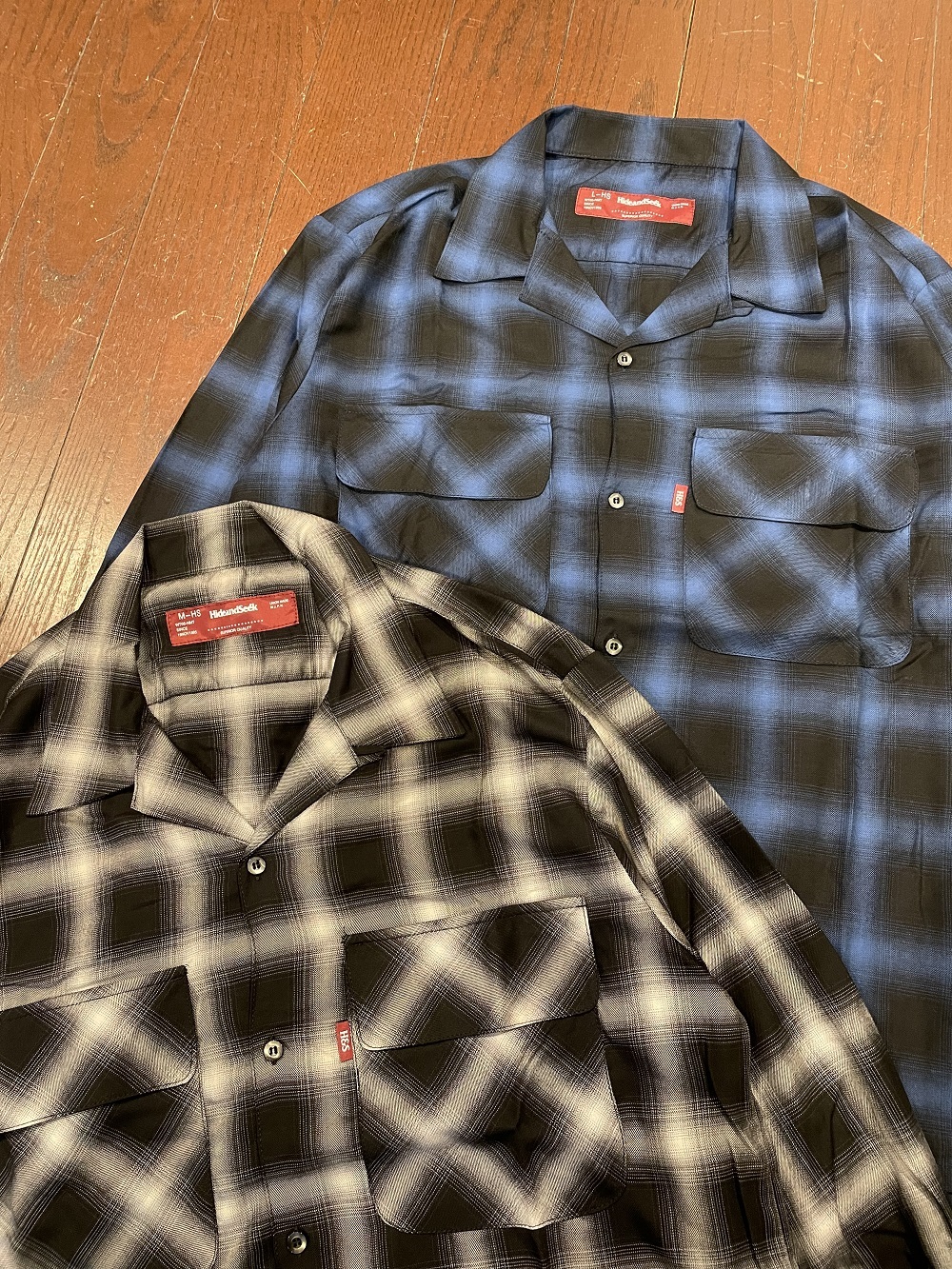 HIDEANDSEEK 「Ombre Check L/S Shirt(23ss)」 オンブレチェック