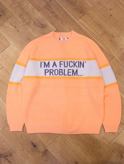 SON OF THE CHEESE 「“I'M FUCKING PROBLEM” Crew Knit」 クルーネック
