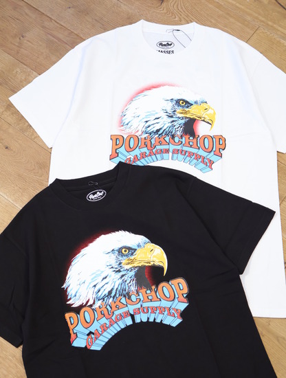 MASSES ポークチョップ　ブラック Tシャツ XL フライングホイール PORKCHOP GARAGE SUPPLY - FLYING WEEL P (×MASSES) (BLACK