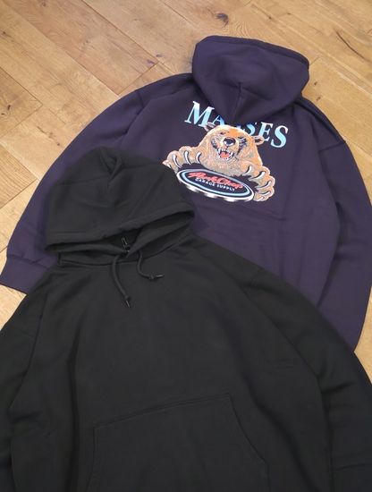 PORKCHOP GARAGE SUPPLY × MASSES 「HOODED BEAR」 プルオーバー