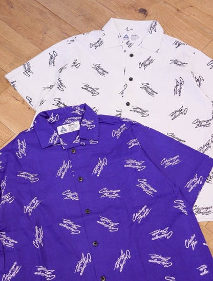 CHALLENGER「S/S MULTI SIGNATURE SHIRT」オープンカラーシャツ Yahoo ...