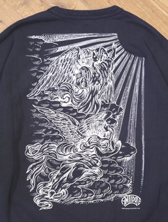 ANTIDOTE BUYERS CLUB 「Fade Wash Crewneck Sweatshirt(Holy Angels