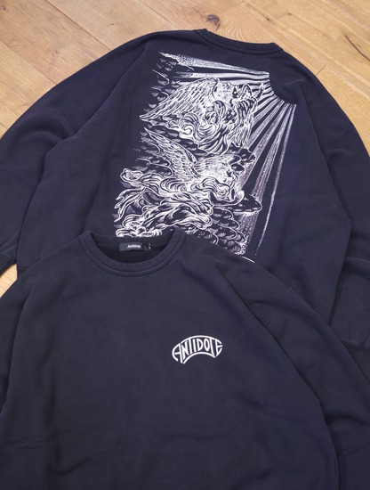 ANTIDOTE BUYERS CLUB 「Fade Wash Crewneck Sweatshirt(Holy Angels