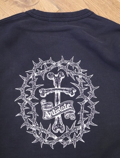 ANTIDOTE BUYERS CLUB 「Fade Wash Crewneck Sweatshirt(Skull Jesus