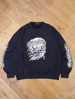 ※tart※出品数極少 今季最新作 ANTIDOTE フェード ウォッシュ ANTIDOTE BUYERS CLUB 「Fade Wash Crewneck Sweatshirt(Skull Jesus
