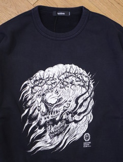 ANTIDOTE BUYERS CLUB 「Fade Wash Crewneck Sweatshirt(Skull Jesus