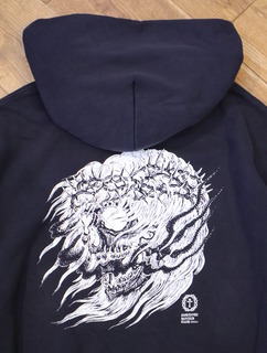 ANTIDOTE BUYERS CLUB 「Fade Wash Sweat Parka (Skull Jesus