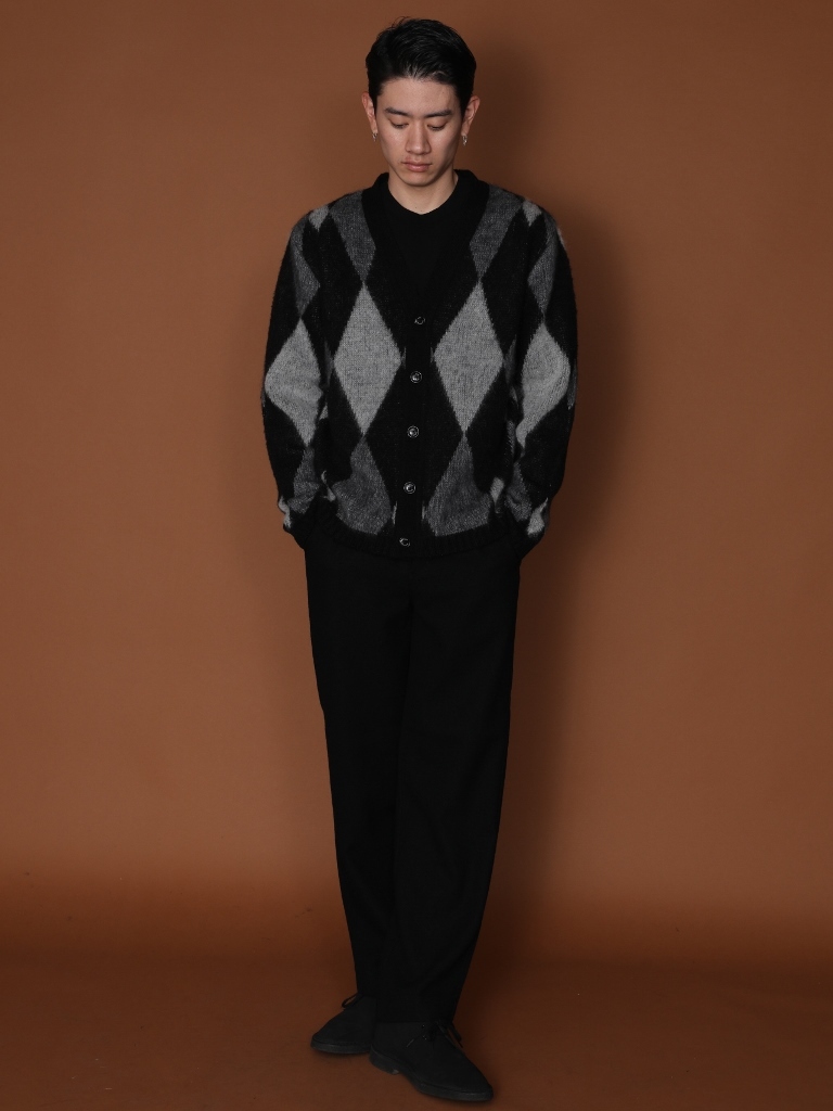 RATS ARGYLE MOHAIR KNIT CARDIGAN 新品未使用品 史上最も激安 48%割引