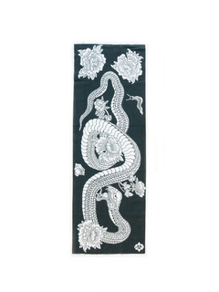 VERSION 「蛇と牡丹 三すくみ -TENUGUI」 手拭い