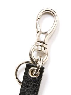 CALEE LEATHER KEYRING レザー キーリングスタッズ CALEE 「ROUND & PYRAMID STUDS LEATHER LONG KEY RING」 スタッズ