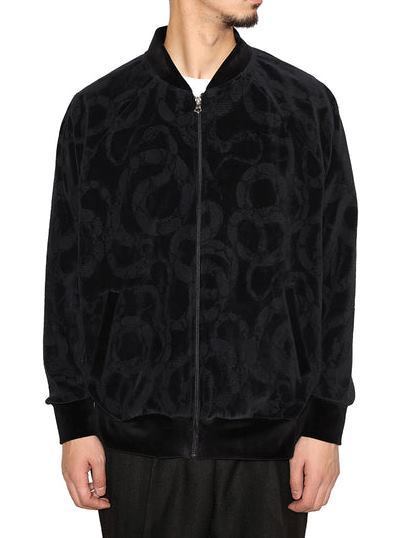 ローチェ今期ベロアジャケット 鮮やかな花の贈り物刺繍ベロアジャケット 今昔 KJ-29239 和柄