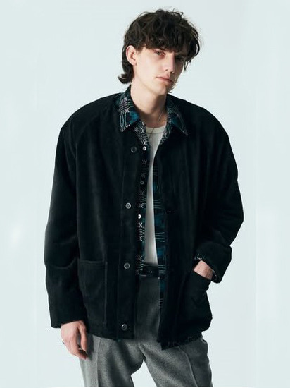 CALEE 「CT FLEECE BOA NO COLLAR JACKET」 ボアジャケット