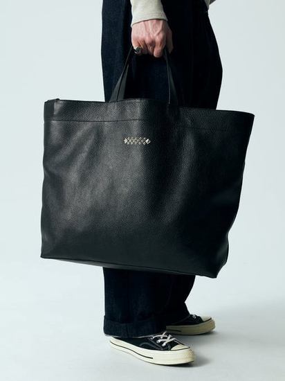 CALEE 「STUDS LEATHER TOTE BAG」 レザートートバッグ