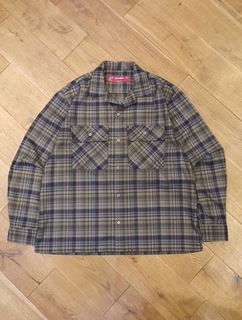 Hide and Seek 「Check L/S Shirt（25AW-1）」 オープンカラーオンブレ