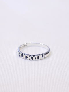 BlackWeirdos × GARNI FUCKYOU Ring Black Weirdos×GARNI Fuck youリング 19号 925 FUCK U RING / WR-009