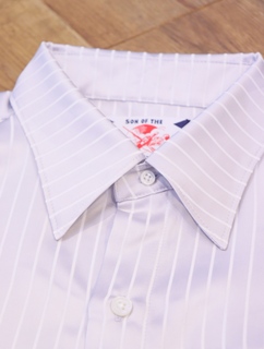 SON OF THE CHEESE 「Satin Stripe Shirt」 ストライプシャツ