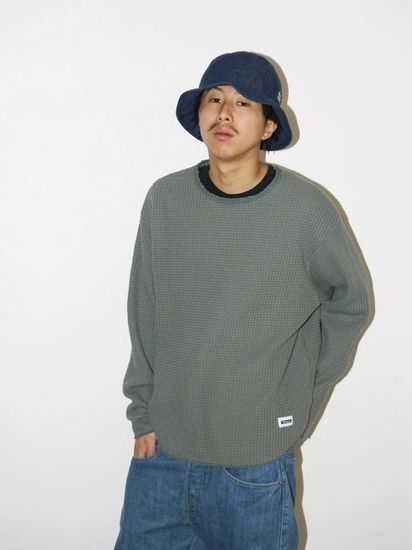 RADIALL 「BIG WAFFLE - CREW NECK T-SHIRT L/S」 ビッグワッフル