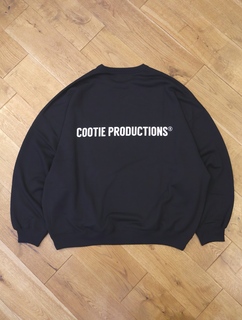 cootie Productions 黒 クルーネック スウェット　xl COOTIE PRODUCTIONS - Open End Yarn Print Sweat Crew / BLACK