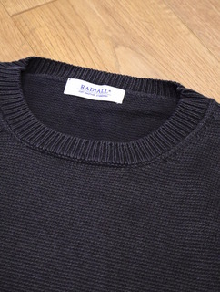 RADIALL 「LUDWIG- CREW NECK SWEATER L/S」 ストーンウォッシュ
