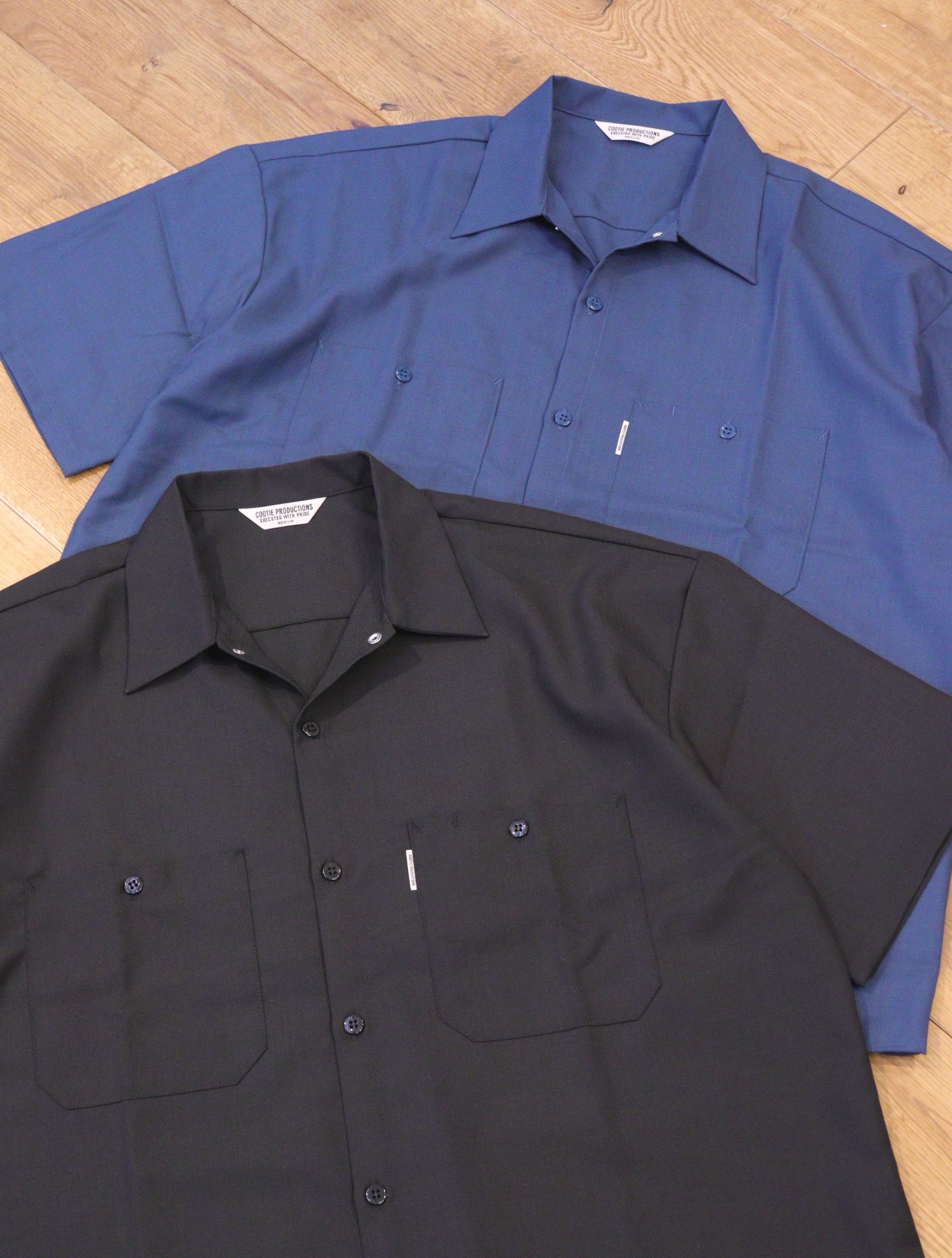 COOTIE 「T/W Work S/S Shirt」 オープンカラー ワークシャツ