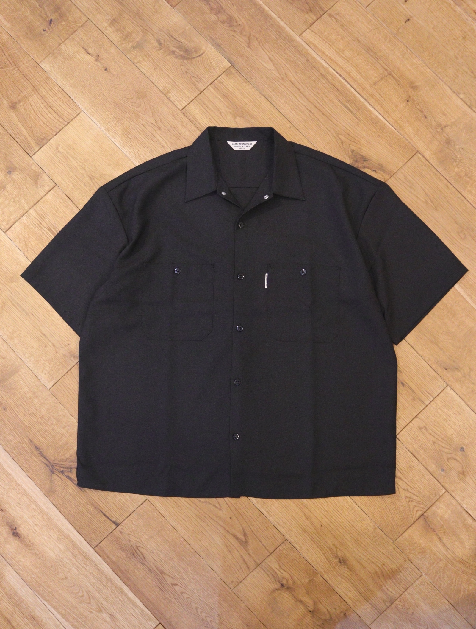 COOTIE 「T/W Work S/S Shirt」 オープンカラー ワークシャツ