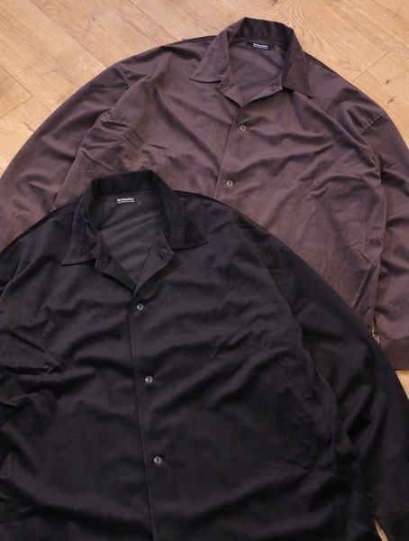 ROTTWEILER 「R9 VELOR SHIRT」 ベロア オープンカラーシャツ MASH UP