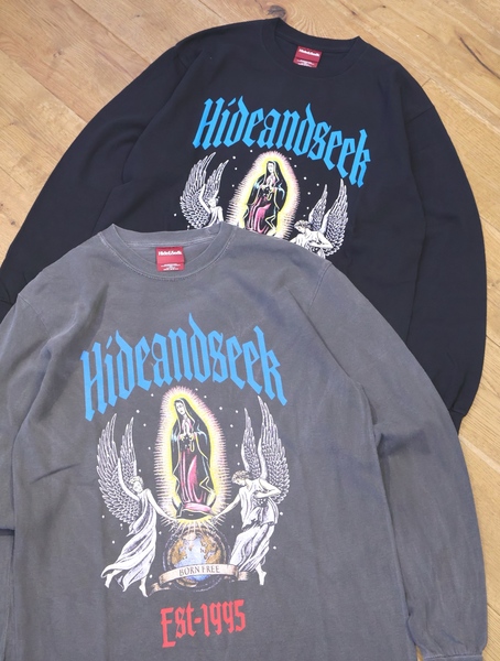 Hide and Seek 「St Maria L/S Tee（FRONT）」 プリントロング