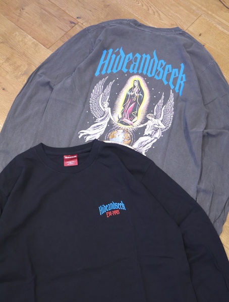 Hide and Seek 「St Maria L/S Tee（BACK）」 プリントロングスリーブ