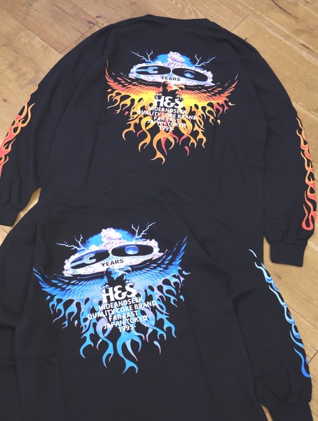hide オフィシャル　ロングスリーブTシャツ Hide and Seek 「30th L/S Tee」 プリントロングスリーブティー
