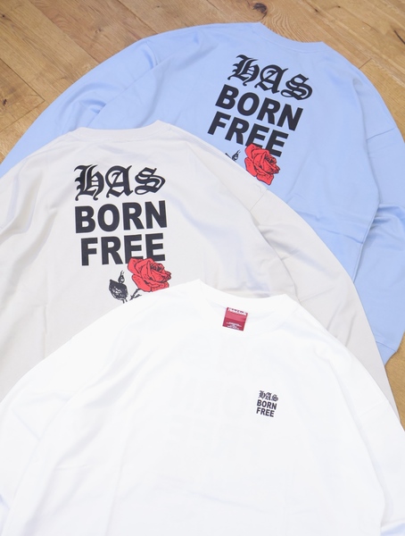 Hide and Seek 「RoseHAS L/S Tee（LOOSE FIT）」 ルーズ