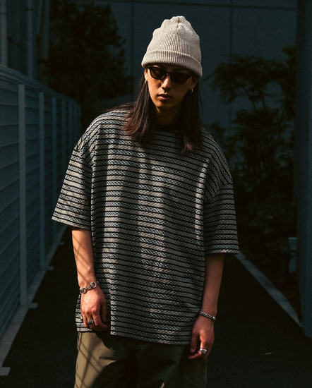 トップス Cootie JACQUARD SLEEVE S/S POLO COOTIE PRODUCTIONS / Jacquard Sleeve S/S Polo 通販 正規代理店