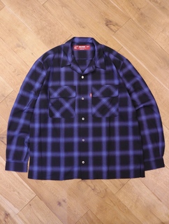 HIDEANDSEEK 「Ombre Check L/S Shirt(23AW)」 オンブレチェック