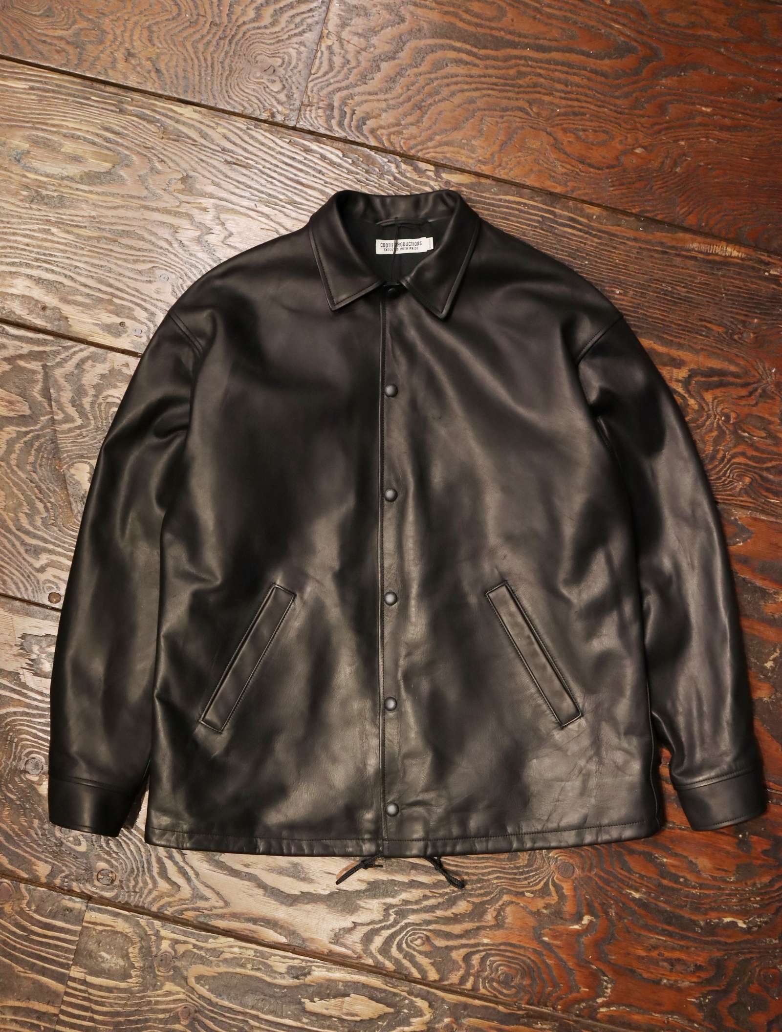 安い買う productions cootie Leather Jacket Coach レザージャケット