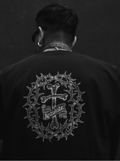14th addiction 激レア 装飾 タンクトップ hyde yasu ANTIDOTE BUYERS CLUB 「Fade Wash S/S Tee (Skull Jesus