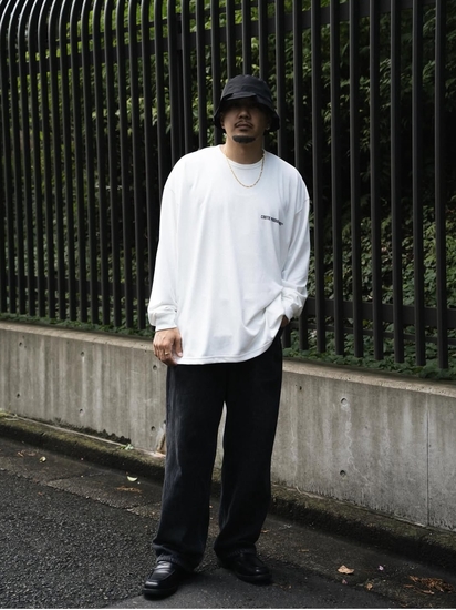 COOTIE　　　 オーバーサイズ ロングスリーブティーシャツ　Lサイズ COOTIE 「Oversized S/S Tee」 オーバーサイズ ティーシャツ