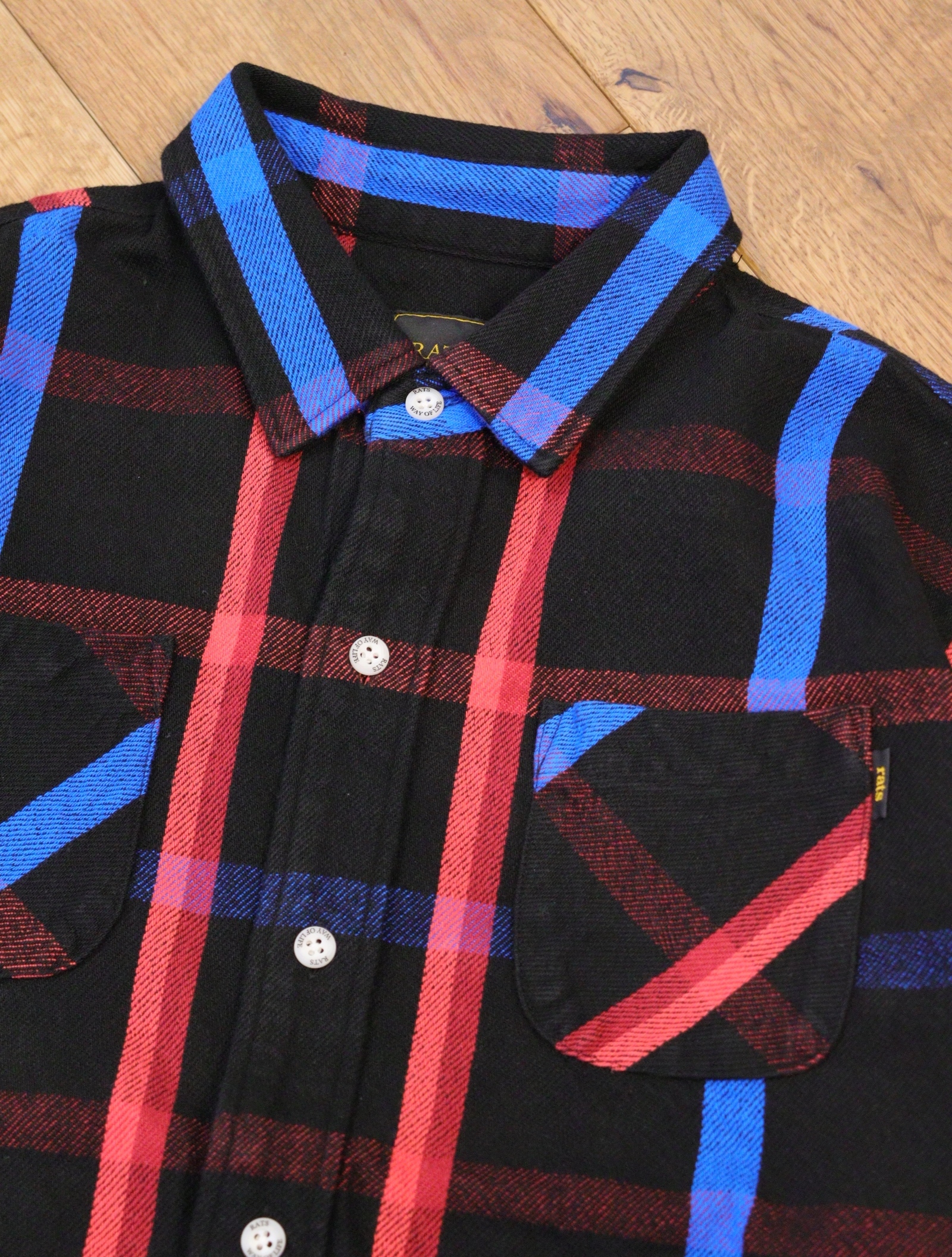 RATS YARN DYED COTTON CHECK SHIRT XLキムタク-